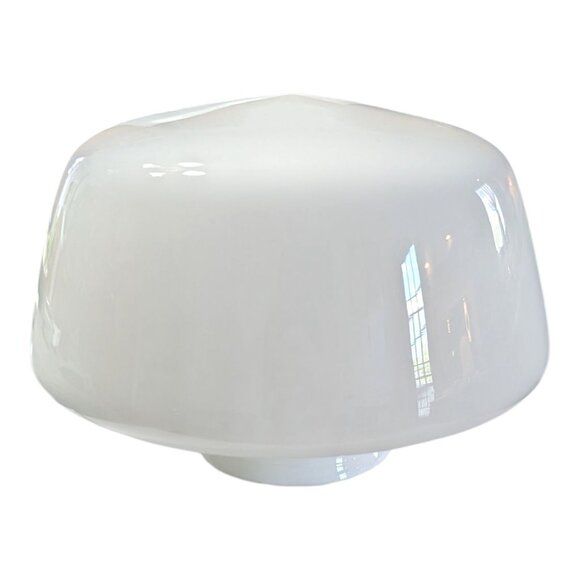 School House Light Globe White Milk Glass Ceiling Light Globe 9" Farmhouse VTG - Picture 4 of 7